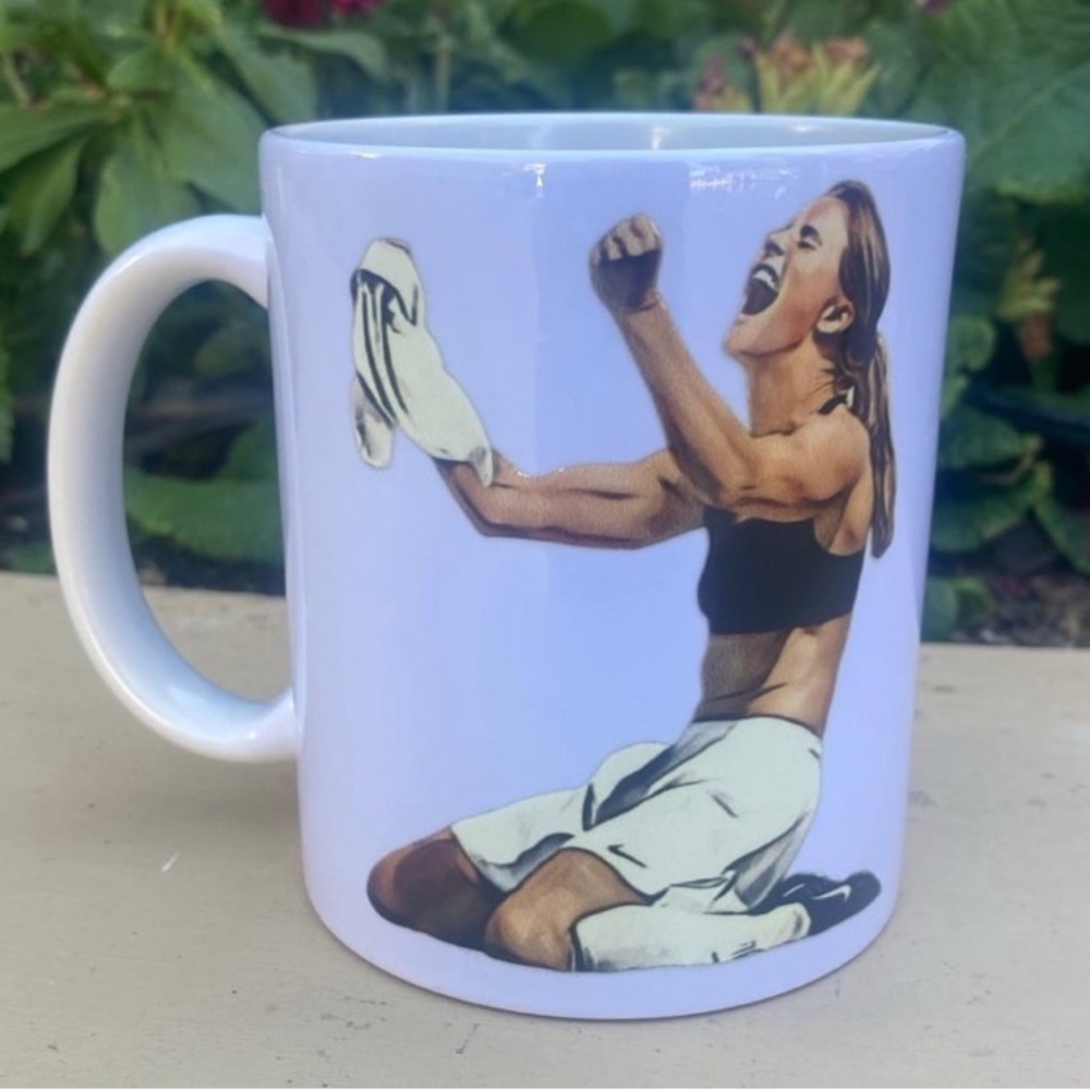Brandi Chastain USWNT US Womens Soccer Football Girls White DTF Cup Mug